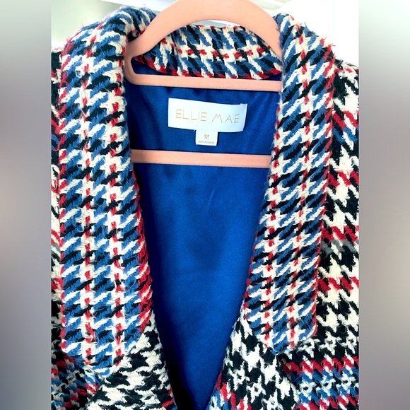 Ellie Mae Studios Houndstooth Boyfriend Blazer - Picture 2 of 9